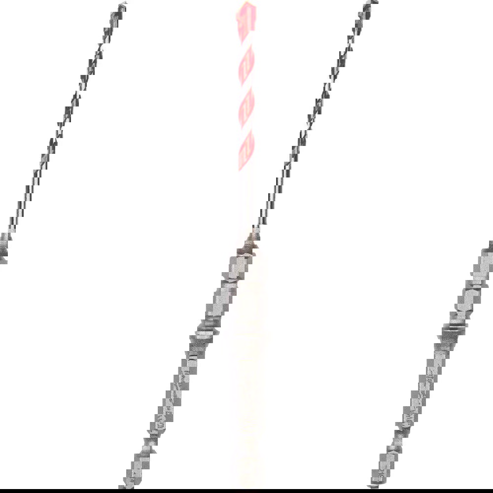 Rotary Drill/Hammer Drill Bits; Drill Bit Size (Inch): 5/32 ; Shank Type: Hex Shank ; Drill Bit Material: Carbide ; Shank Diameter (Inch): 1/4 ; Overall Length (Inch): 4 ; Includes: (1) 5/32